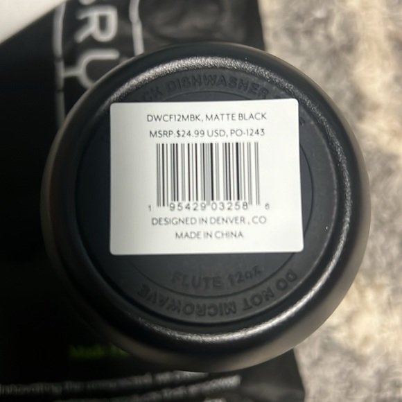 NEW! Brumate Champagne Flute - 12oz Black - Picture 4 of 4